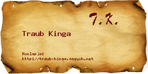 Traub Kinga névjegykártya